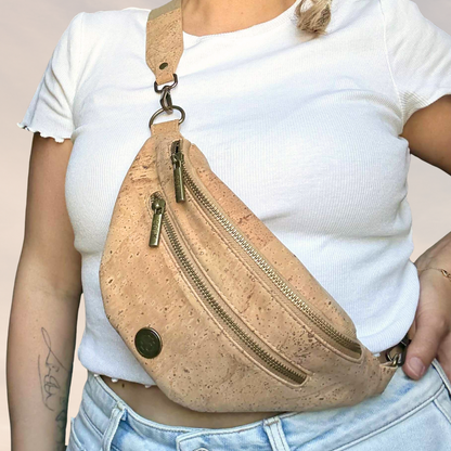 Crossbody Tasche „Luna“ – 100% veganer Kork