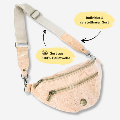 Crossbody Tasche „Luna“ – 100% veganer Kork