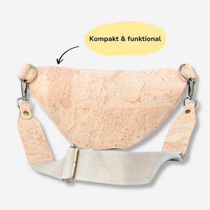 Crossbody Tasche „Luna“ – 100% veganer Kork