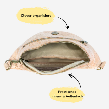 Crossbody Tasche „Luna“ – 100% veganer Kork